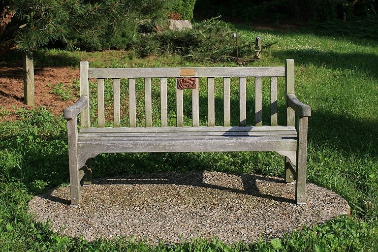 Nonda's Bench With Plaque 2014